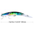 thumbnail image 2 of Señuelos de pesca con anzuelos Swimbait Minnow cebos duros de plástico () negro y azul 17cm 27g, 2 of 3