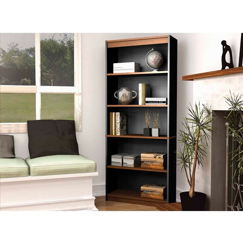 Bestar Innova 5-Shelf Bookcase, Brown