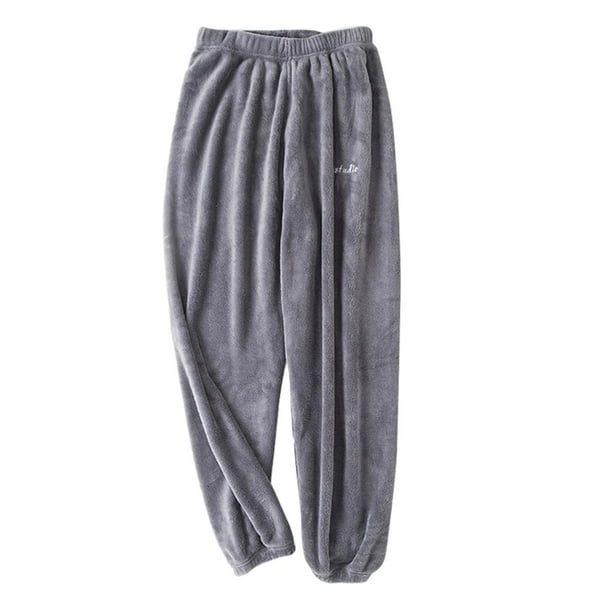 Pantalones de de Invierno Cálido para Mujer Ropa de Dormir de Ropa para El Hogar Pantalones de Interior - Gris Sunnimix pijama de terciopelo