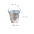 thumbnail image 2 of 5Pcs Decorative Flower Pots Multi-function Mini Buckets Household Galvanized Decors, 2 of 3