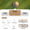 thumbnail image 3 of Leumius Bell Tent, Waterproof Glamping Yurt Tent with Stove Jack, 8 People Family Camping Tent for Outdoor Parties Camping Hiking Travel Beige, 3 of 9