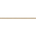 thumbnail image 3 of Auriga Fine Jewelry 14K Yellow Gold 1.8mm Forzantine Cable Chain Necklace 18inch for Women, 3 of 6