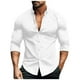 thumbnail image 1 of pstuiky camisa de manga larga para hombre, Camisas de manga corta con botones para hombre, camisa hawaiana con textura, camisa informal de vestir lisa, camisas camisetas de hombre m, 1 of 5