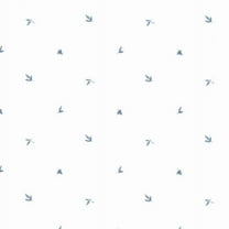 Norwall Wallcoverings BT23331 Kitchen Elements Leaf Spot Blue Wallpaper
