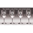 thumbnail image 2 of Lawler Irish Coat of Arms Wine Glasses - Set of 4 (Sand Etched), 2 of 2