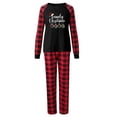 thumbnail image 3 of Odeerbi Christmas Pajamas for Family Holiday Long Sleeve Family Christmas Pajamas Matching Sets Mom 2025 Printed Parent Child Warm Set Two Piece Sleepwear Xmas Family Matching PJs Set Red, 3 of 4
