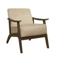 thumbnail image 2 of OakvillePark Saxon Velvet Fabric Upholstered Accent Chair, Light Brown, 2 of 7