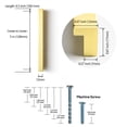 thumbnail image 2 of Goo-Ki 12 Pack 5 Inch(128mm) Kitchen Cabinet Pulls, Light Brushed Brass Cabinet Handles, Drawer Pulls for Dresser,Wardrobe & Cupboard, 2 of 8