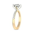 thumbnail image 4 of Cushion Shape 2 Carat IGI Certified Lab Grown Diamond Ring | 14K Yellow Gold | Sara Tapered Eternity Lab Diamond Engagement Ring | FG-VS1-VS2 Quality Friendly Diamonds, 4 of 5