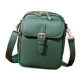 thumbnail image 3 of Bolso de hombro de piel sintética para hombre, ideal para viajes de negocios y actividades al aire libre. verde, 3 of 8