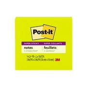 Post-it Super Sticky Notes, 3 in x 3 in, Bright Green, 1 Pad