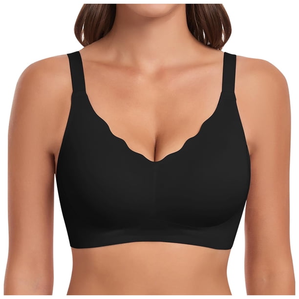 WILLBEST Brasier Invisible Mujer Sujetador De Mujer Sin Aros, Con Relleno, Sin Aros, Push Up, Suave, Cómodo Y Sin Costuras