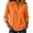 Orange, variant on Bosfbaoi 3/4 Sleeve Collared Tops for Women Solid V Neck Henley Casual Blouses