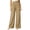 Khaki, variant on Olyvenn Women's Solid Color Loose Casual Pants, Elastic Waist, Long Trousers with Pockets Light Blue S
