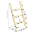 thumbnail image 6 of Wildnix Foldable Wall-Mounted Step Ladder, 3-Step Wooden Bed Ladder, Space-Saving, Sturdy Construction, Easy Assembly, Perfect for Home Use, 6 of 6