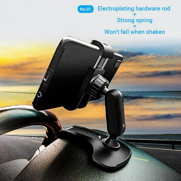 Car Phone Holder Mount Dashboard Clip Cell Phone Holder for Car Sun Visor,  Rearview Mirror, Compatible with 4.7 to 6.5 inch Phones - Walmart.com