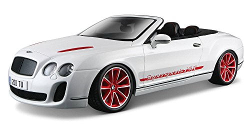 2012 2013 Bentley Continental Supersports ISR Convertible White 1/18 by  BBurago 11035