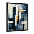 thumbnail image 4 of Designart "Abstract Shapes With Indigo Illusion III" Abstract Shapes Picture Framed Canvas Wall Art, 4 of 5