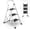 White, variant on 2 Step Ladder Folding Step Stool with Wide Anti-Slip Pedal, Convenient Handgrip, Portable Steel Step Stool, 300 lbs Sturdy Steel Ladder for Household and Office,White