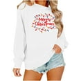 thumbnail image 5 of Christmas Sweatshirt for Women Winter Pullover Christmas Tree Snowflake Graphic Tops, 5 of 7