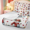 thumbnail image 4 of Manfei Kawaii Xmas Pink Christmas Twin Quilt Set,Winter Holiday Twin Coverlet Set,2 Pieces,1 Bedspread and 1 Pillowcase, 4 of 7
