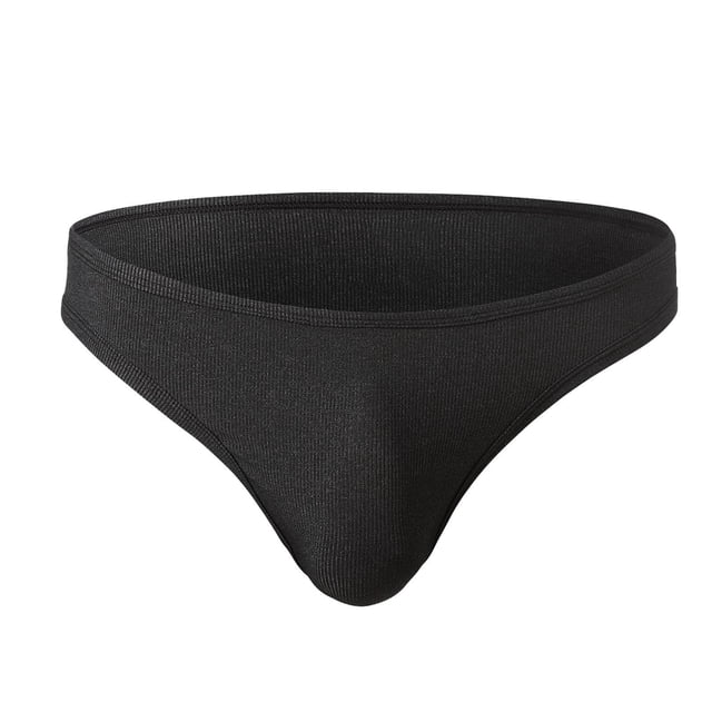 Men's Underwear Sleek Nylon Rib Stretch Close-Fitting Low Waist Briefs for Everyday Comfort and Support
