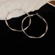 thumbnail image 5 of Pendientes de mujer Pendientes de metal geométricos de alto sentido de moda de estilo giratorio torcido, 5 of 6