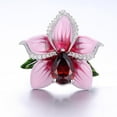 thumbnail image 2 of Rose Flower Shaped Ruby Wedding Engagement Rings, 2 of 2