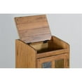 thumbnail image 5 of Pemberly Row 16" Farmhouse Wood Trash Box in Rustic Oak, 5 of 5