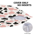 thumbnail image 5 of Multi-Size Linen Sofa Pillow Cover Invisible Zipper Open And Close Strong Use For Sofa Chair Garden Sofa Car Simple Cow-Print Pattern_3 16"X16", 5 of 8