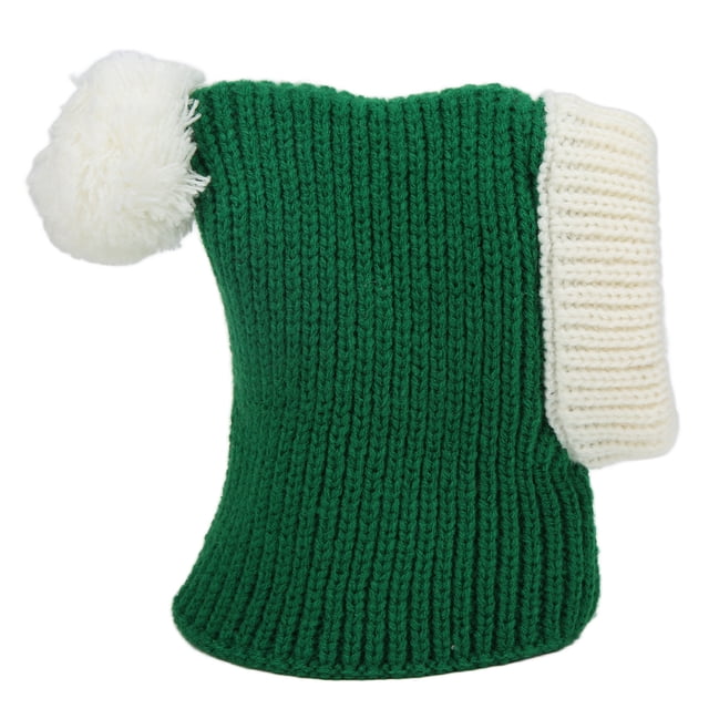 Gorro de invierno para perros, gorro de punto rojo para mascotas, Navidad, invierno, cálido, para perros pequeños y medianos, cachorros y gatos, verde L