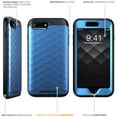 thumbnail image 6 of iPhone 8 Plus Case, iPhone 7 Plus Case, by Clayco [Hera Series] Full-body Rugged Case with Built-in Screen Protector, Blue, 6 of 6