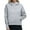 Grey, variant on Satankud Womens Hoodies Vans Lined Collar Pullover 1/2 Zipper Sweatshirts Long Sleeve Casual Workout Crop Tops Sweater Grey XL