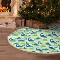 thumbnail image 5 of Balery Cute Dinosaur Blue Green Printed Christmas Tree Skirt , Merry Christmas Party Christmas Tree Decoration,Adjustable Tree Skirt-30", 5 of 6