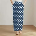 thumbnail image 2 of Puyaiuu Women's Pajama Pants With Pockets Flannel Pajama All kinds of Print Comfy Lounge Pant Fuzzy Sleep Bottoms with Pockets Gift, 2 of 5