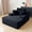 Black, variant on Magic Home Oversized Chaise Lounge Chair Indoor Furniture with Back Cushion, Pillows, Cloud Plush Corduroy Upholstered Sofa Bed for Living Room, Bedroom, No Assembly Required, Black