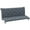 Gray, variant on GETHFS 3-Seater Outdoor Bench Cushion for Patio Swing or Sofa, Tufted Seat Pads with Ties, 59" Wide Thick Foam Padding for Garden, Porch, or Deck-Black