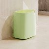 Cubo de basura doméstico de tipo pulsador para sala de estar, cocina y baño con tapa y desodorante.