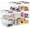 6 QT(8 Pack), variant on 4 Packs Plastic Storage Bins with Latching  Clear Storage Box with handle Stackable Storage Containers for Organizing Toys, Crafts, Tools