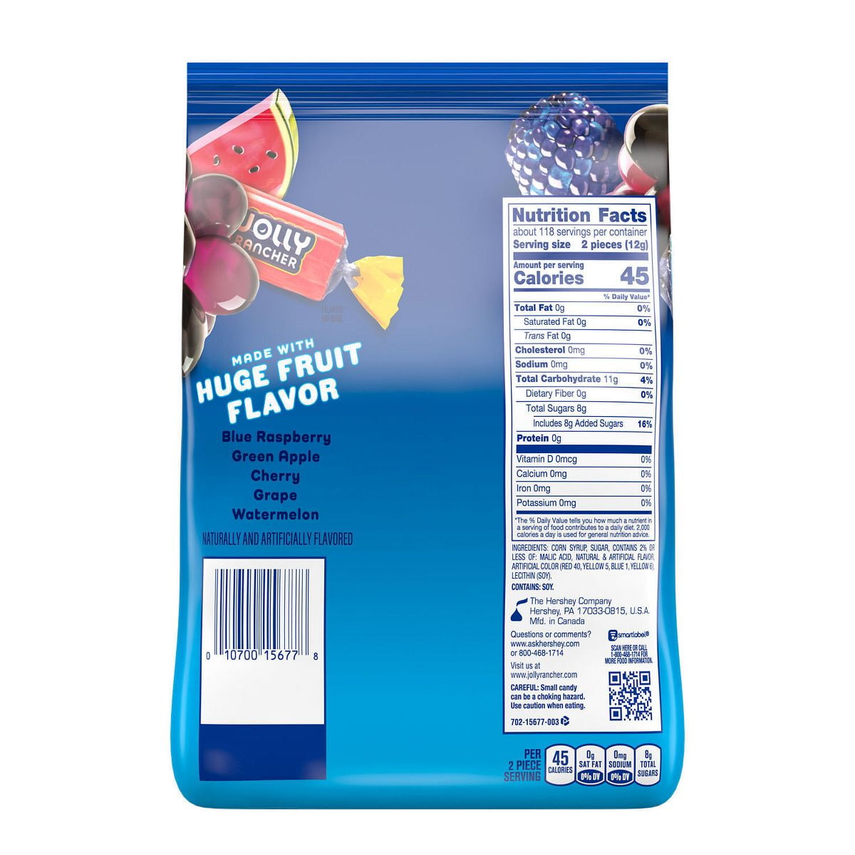 Jolly Rancher Hard Candy Assortment - 50oz - Pack of 2