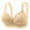 100#Complexion, variant on Womens Seamless Wireless Supportive Bra Push Up Comfort Soft No Underwire Full Coverage T-Shirt Bra Black 36