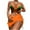 25 Orange, variant on Feimerou Women's 3 Piece Bikini Set Swimsuits Halter Triangle Tie Side High Waisted Bathing Suit with Beach Cover Up Skirts Swimwear Valentines Day Gifts