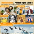thumbnail image 4 of Digital Camera with 32GB TF Card, 1080P Full HD Kids Camera, 44MP & 16X Digital Zoom, Compact Point and Shoot Camera, Portable Small Cameras for Boys Girls Beginners (White), 4 of 9