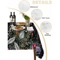 thumbnail image 2 of Spring Floral Table Cloth, Black Farmhouse Botanical Watercolor Waterproof Tablecloth for Rectangle Tables, Reusable Washable Fabric Table Cover for Restaurant Kitchen Dining Tables 52"x70", 2 of 6