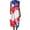 AA-04, variant on Cotton Linen Dress Women Summer Sleeveless Zipper USA Flag Patriotic Beach Holiday Sundress, S-3XL