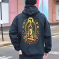 thumbnail image 2 of Our Lady of Guadalupe Hoodie – Catholic Faith Crewneck, Saint Mary Mexican Style Hoodie , Meaningful Gift for Believers, 2 of 6
