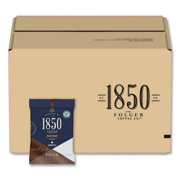 1850 Coffee Fraction Packs, Black Gold, Dark Roast, 2.5 oz Pack, 24 Packs/Carton, Each