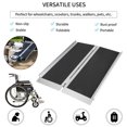 thumbnail image 2 of 3FT Portable Wheelchair Ramp Non Skid Aluminum Foldable Mobility Scooter Ramp, 2 of 5