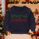 thumbnail image 4 of Sudadera sin capucha para niños, con estampado navideño, cuello redondo, manga larga, forro polar, para niños de talla mediana a grande, blusa de poliéster para niños., 4 of 6