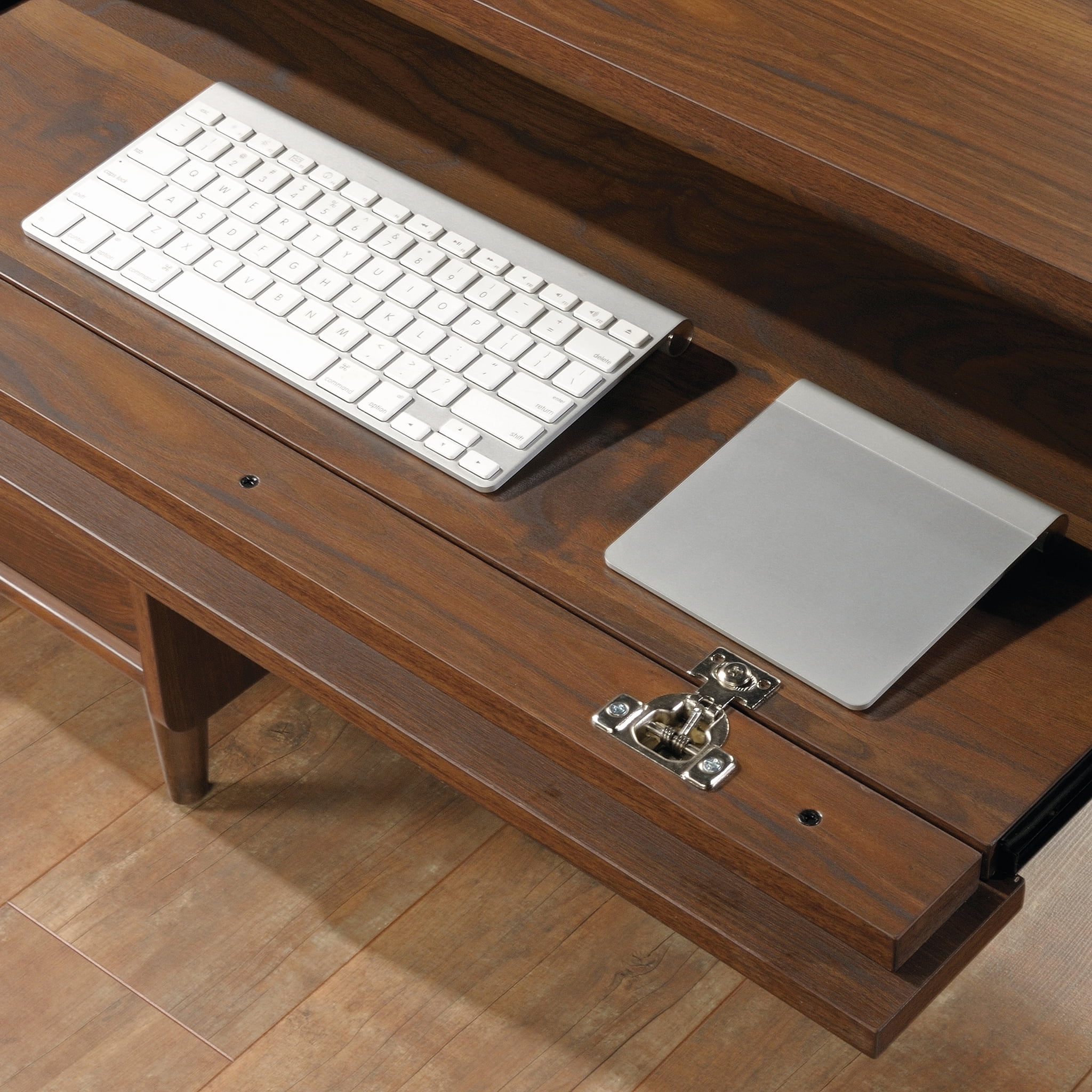 Sauder Clifford Place Executive Desk Grand Walnut Finish